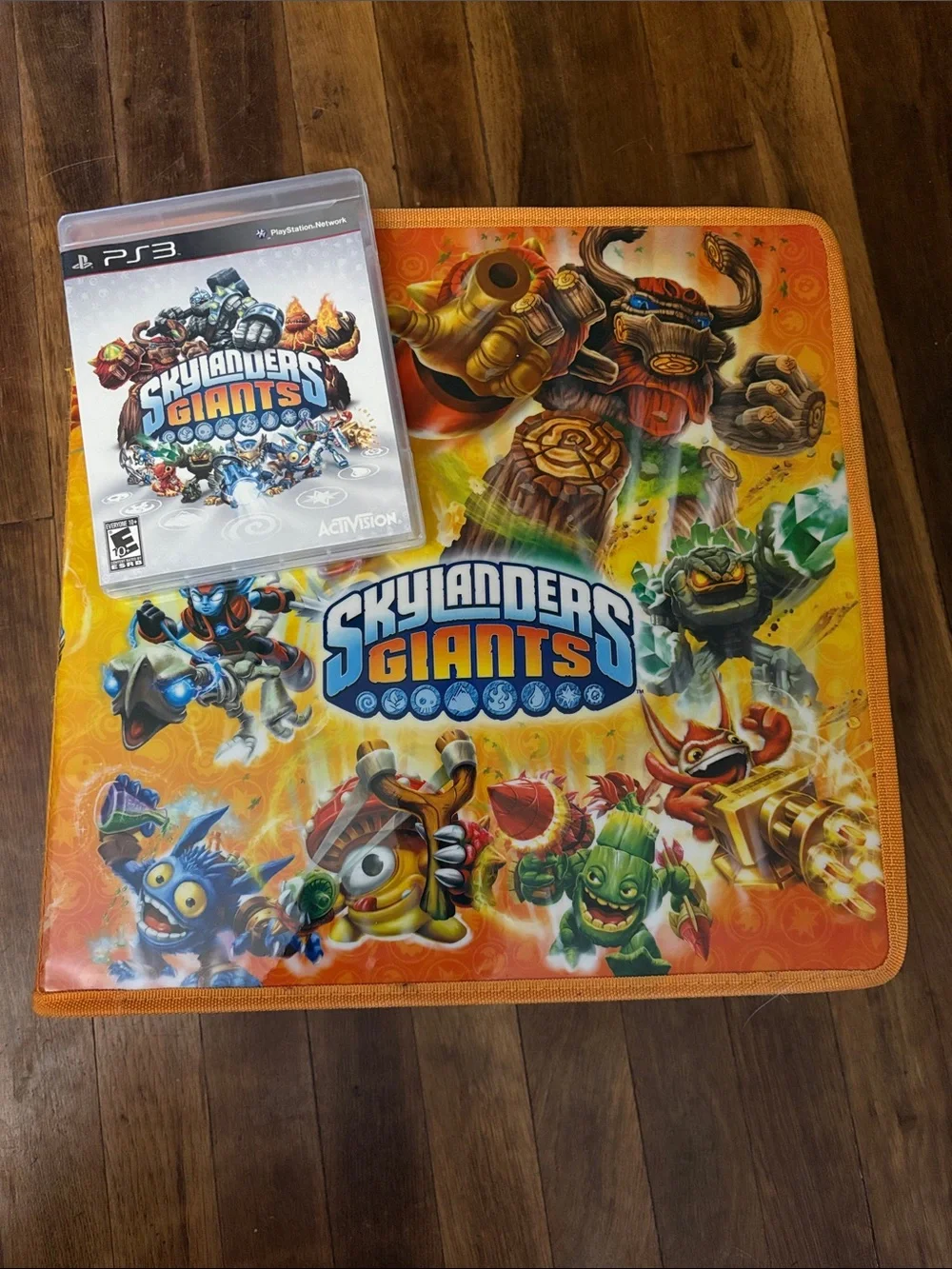 Skylanders Giants Orange Game Mat with PS3 Skylanders Giants